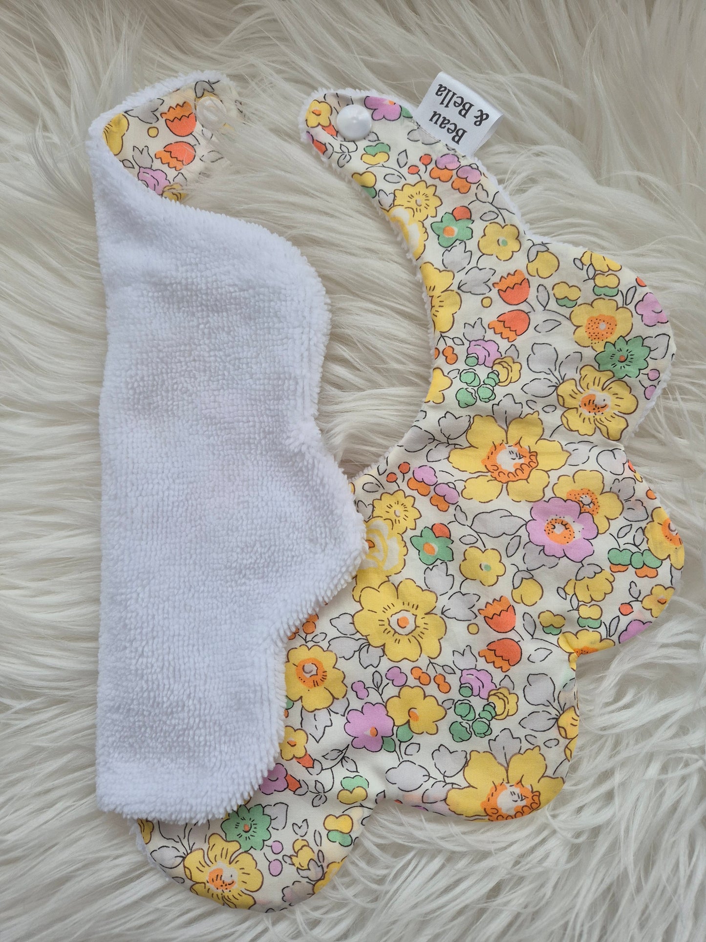Liberty Betsy Yellow floral bib