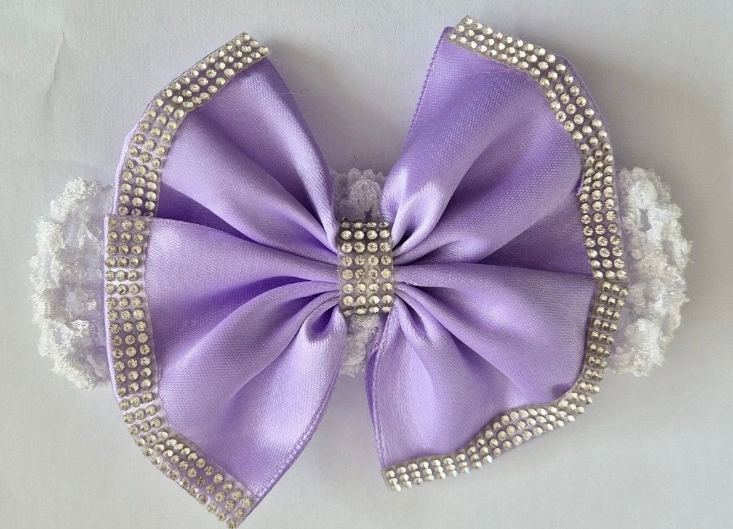 Headband Lilac bow