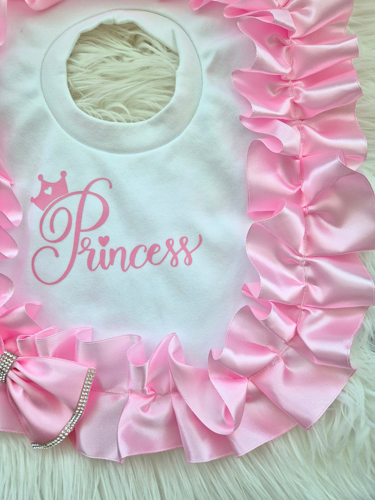 Romany Princess frilly bib