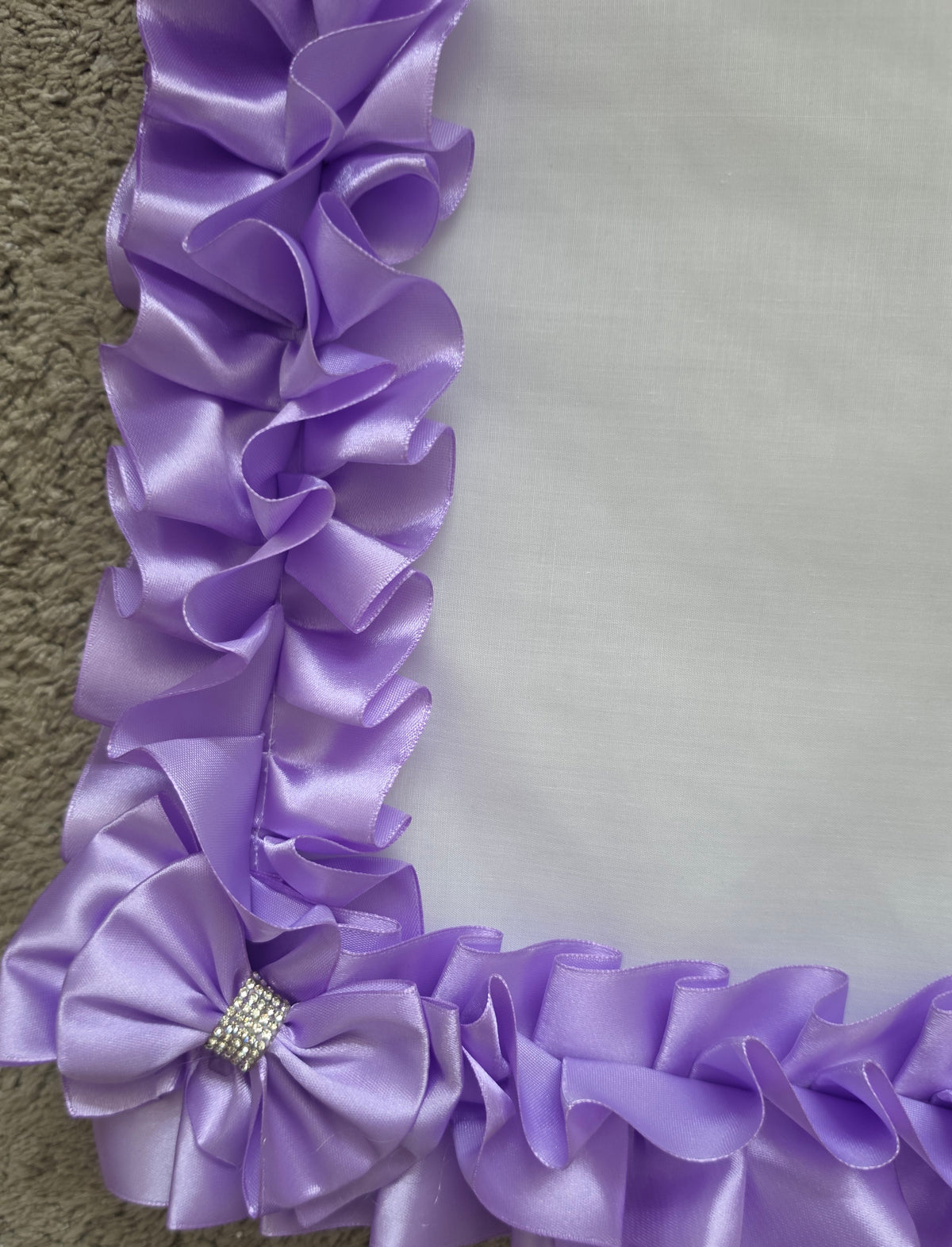 Dolls pram cover and pillow set