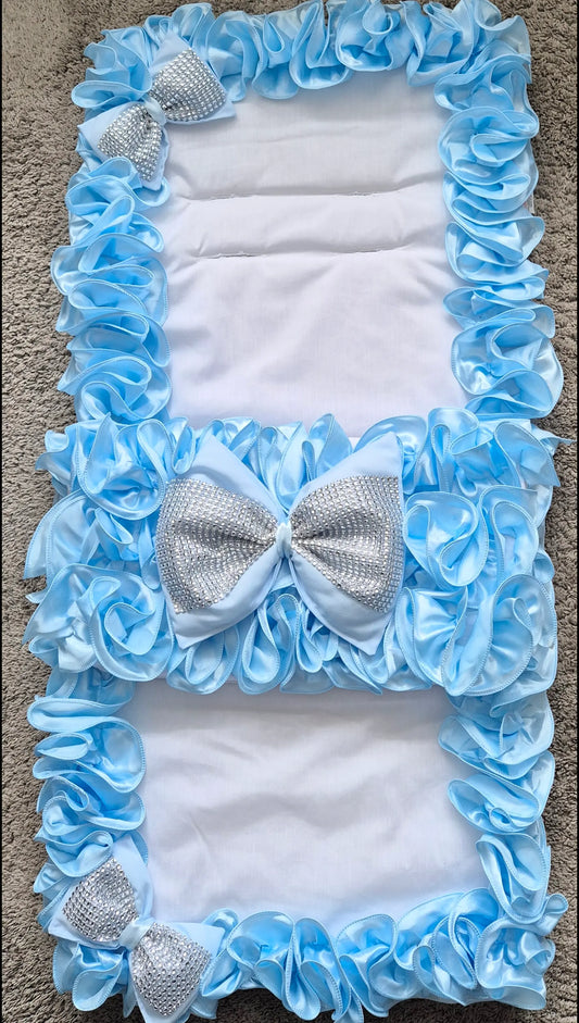Blue ruffle frill Cosytoes
