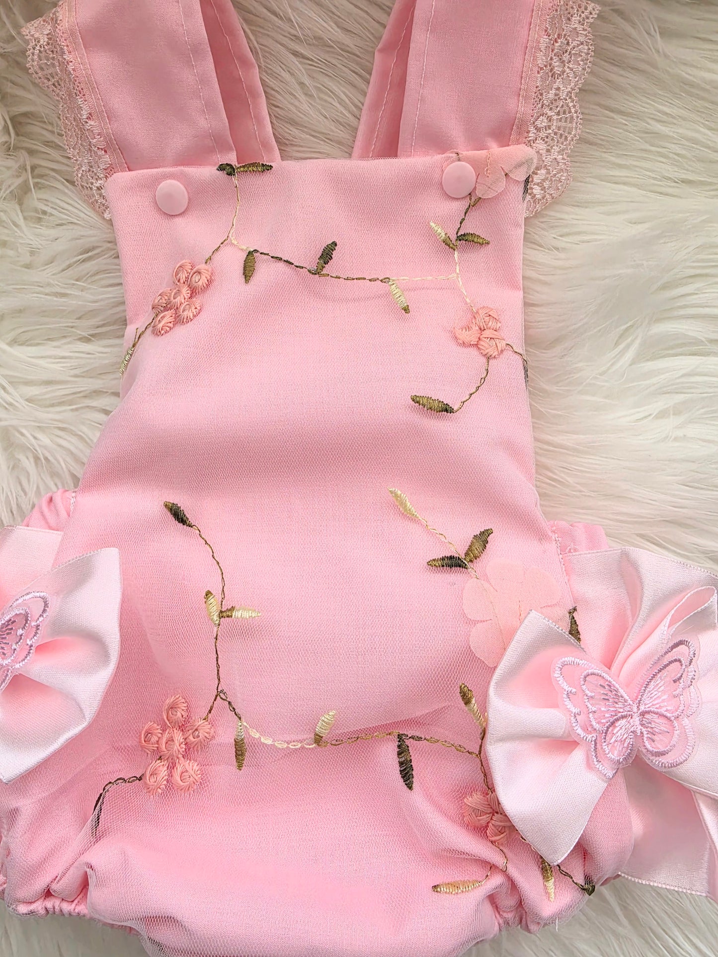 Bella Butterfly Pink romper