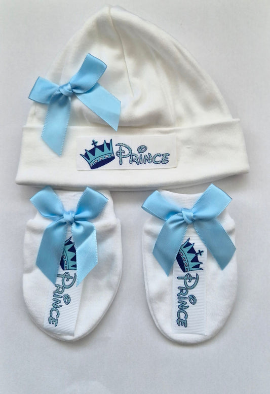 Prince hat and mitts set