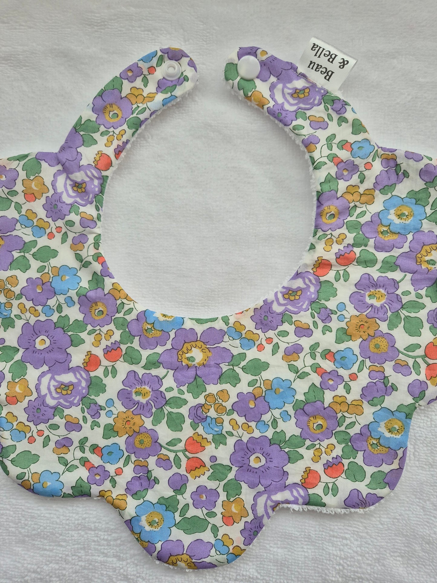 Liberty Betsy Lilac bib 0-36 months