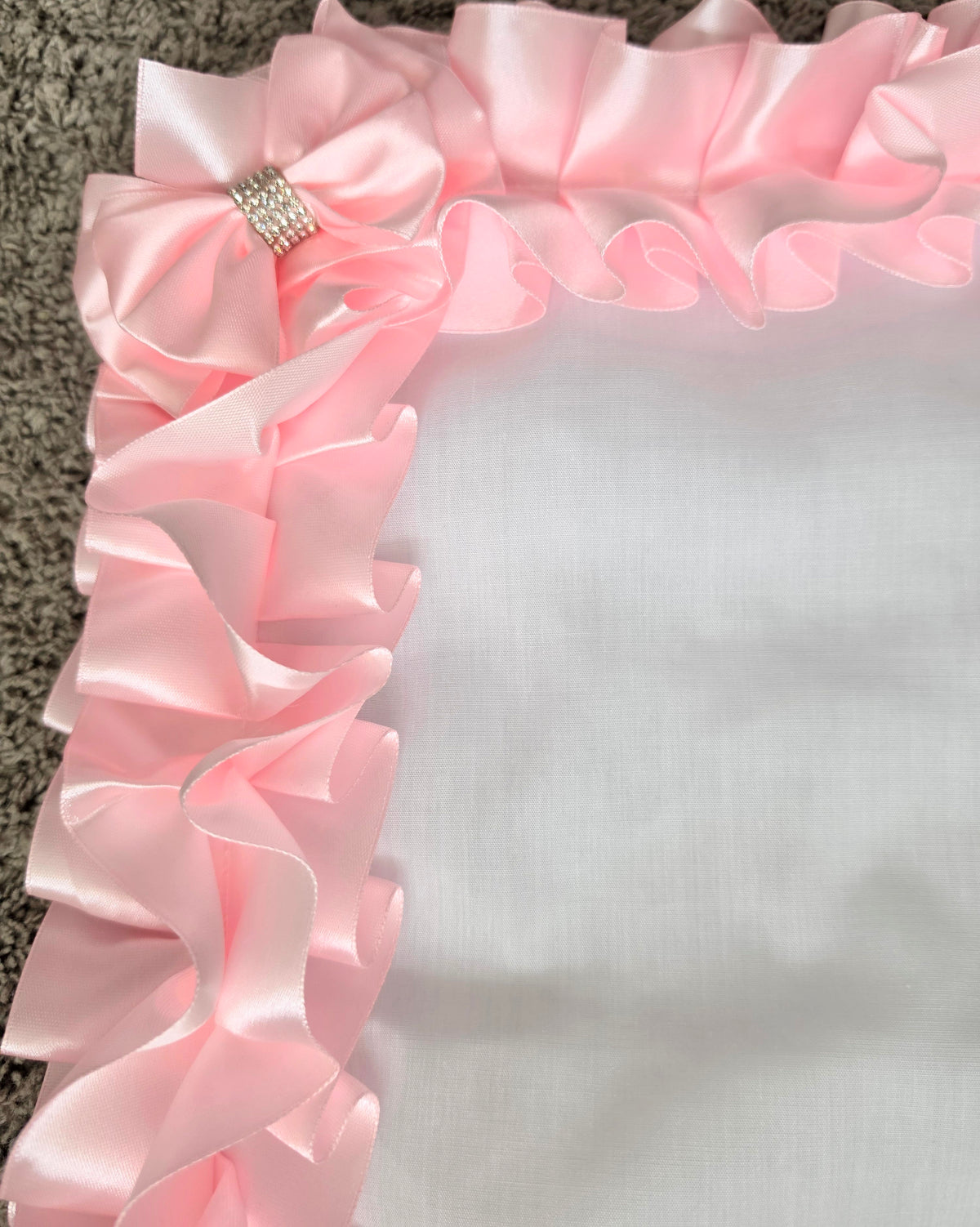 Dolls pram cover and pillow set