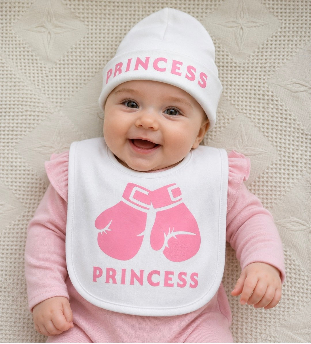 Bib and Hat set Boxing gloves