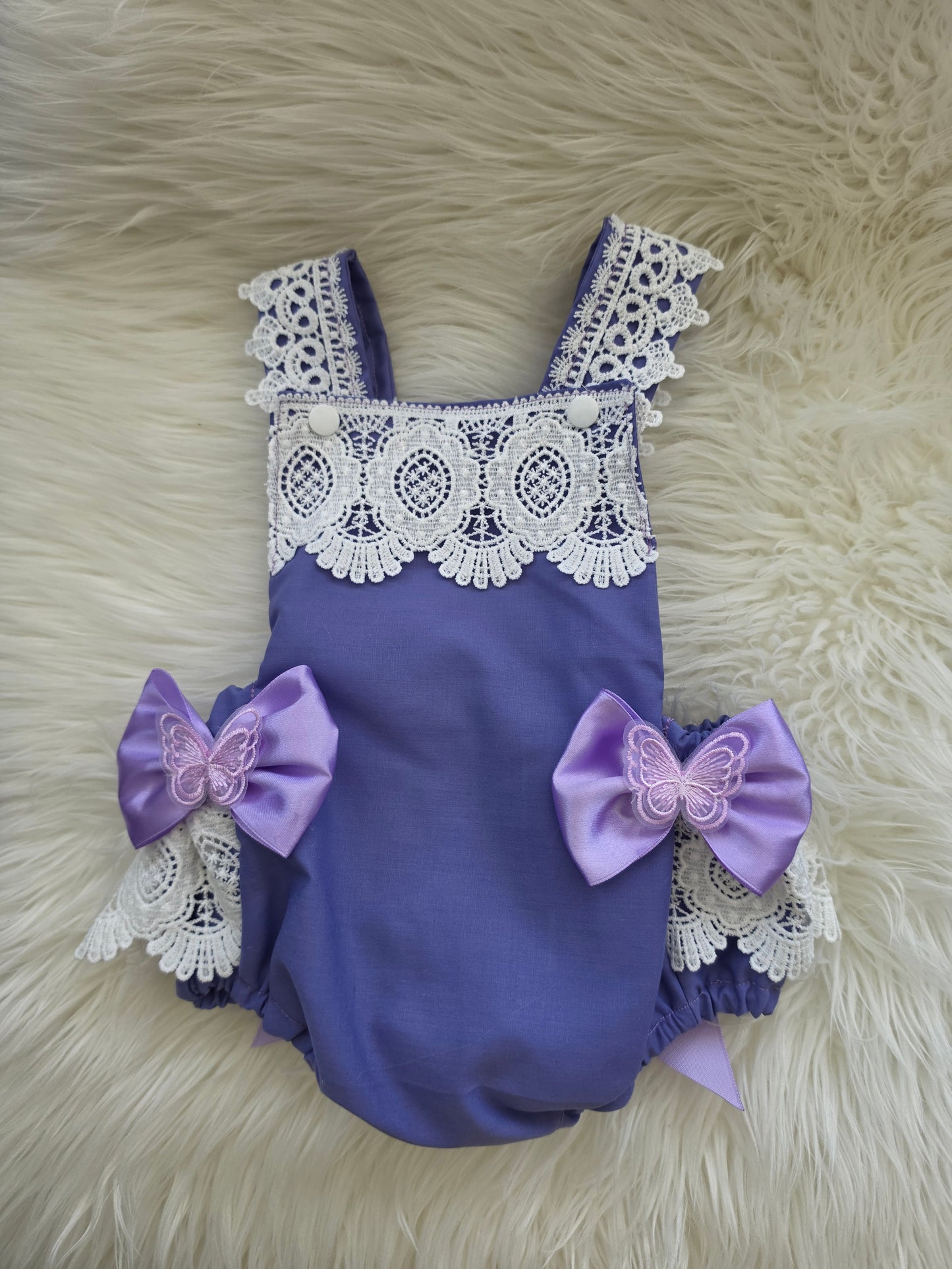 Bella Butterfly Lavender Romper