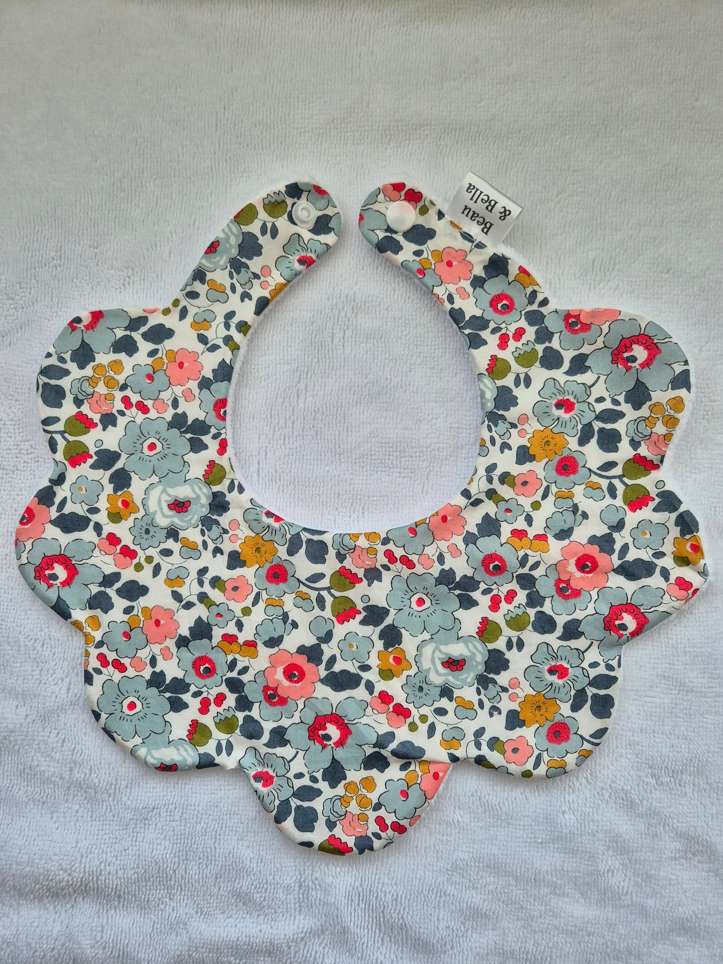 Liberty Betsy Green floral Bib