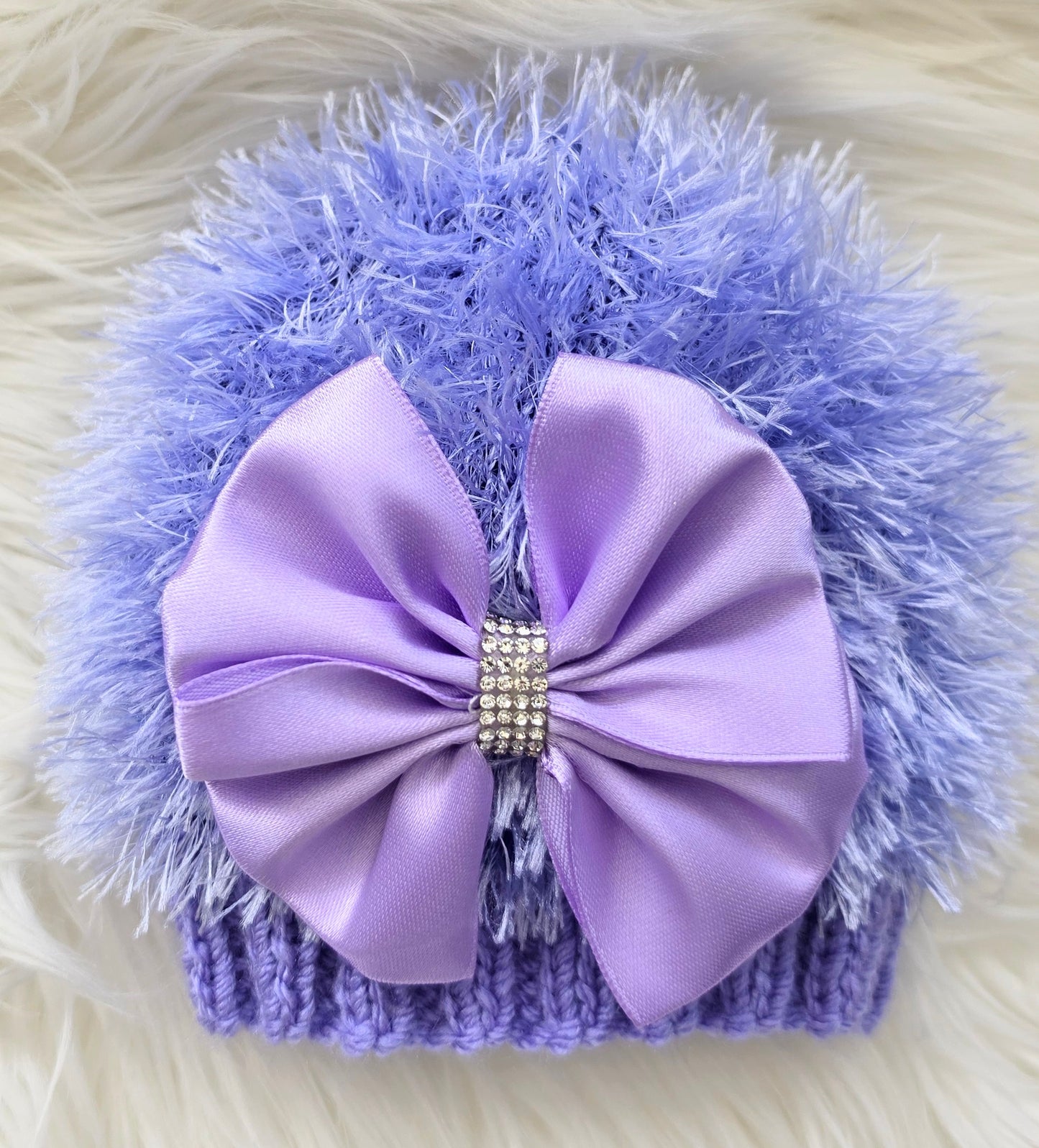 Lilac Furry cardigan set