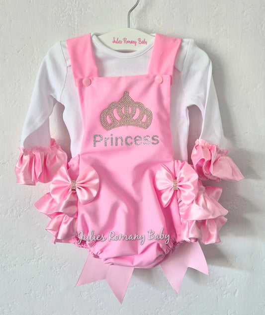 Princess romper suit and Vest/Top set