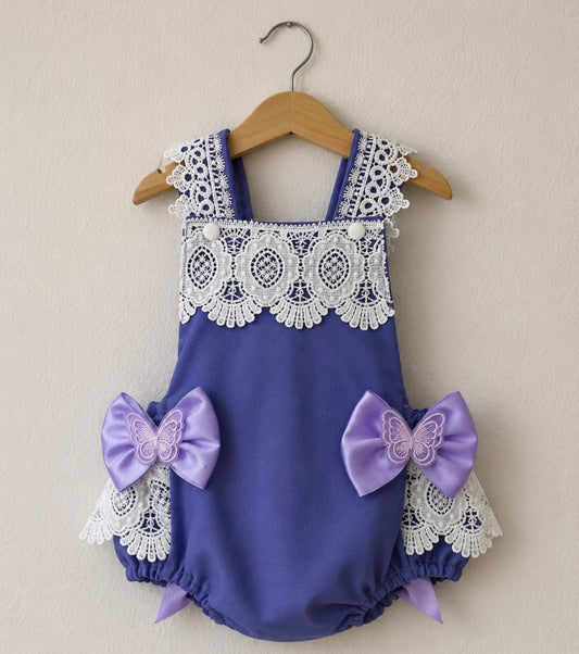 Bella Butterfly Lavender Romper