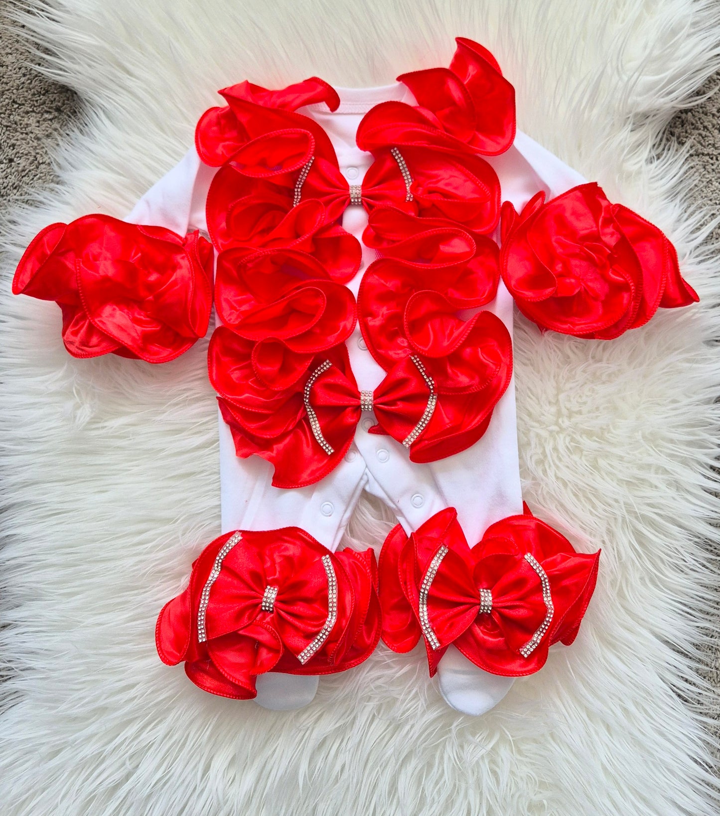 Ruffle front Babygrow