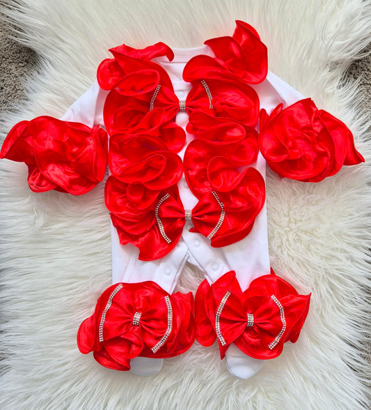 Ruffle front Babygrow