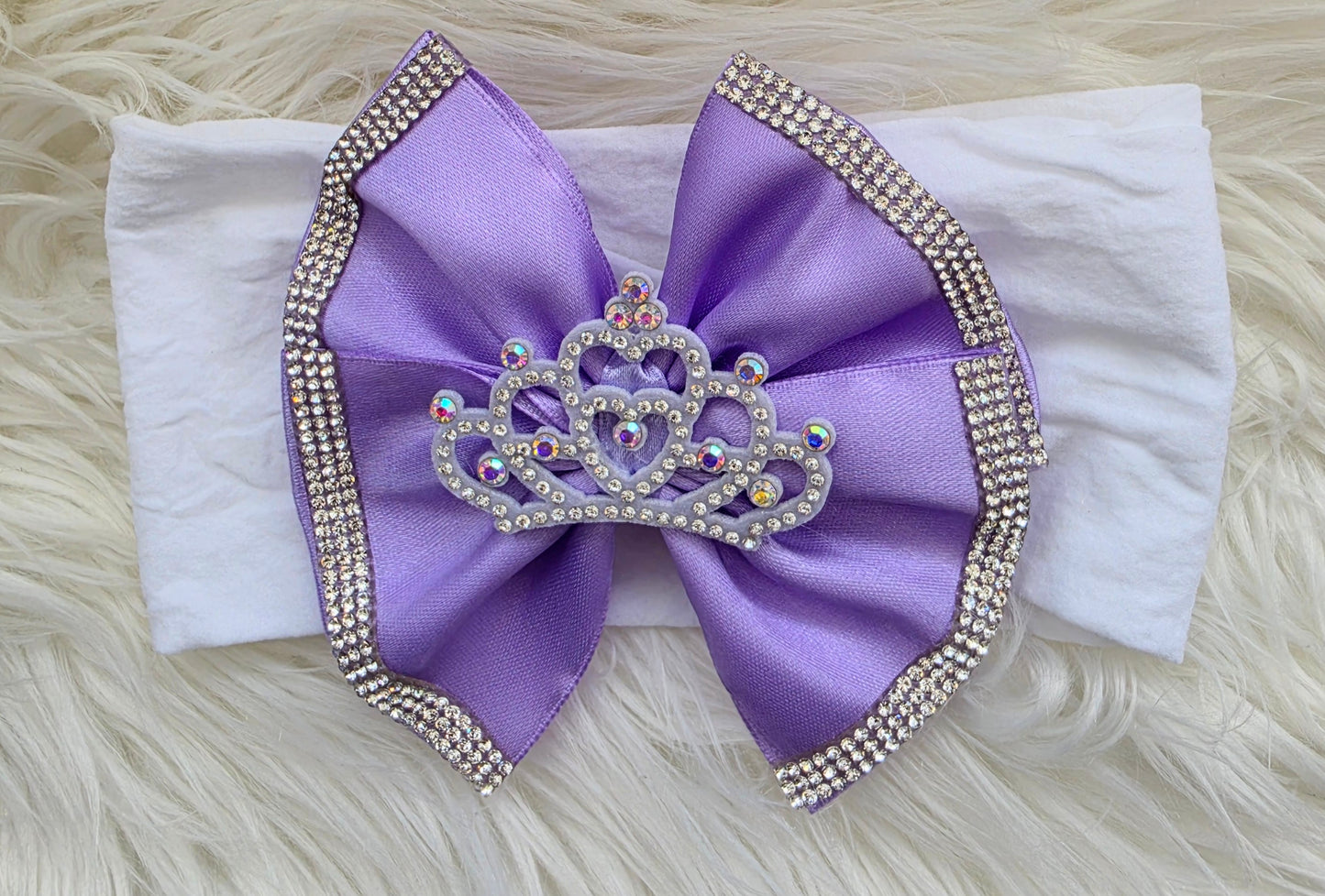 Princess Lilac bow headband