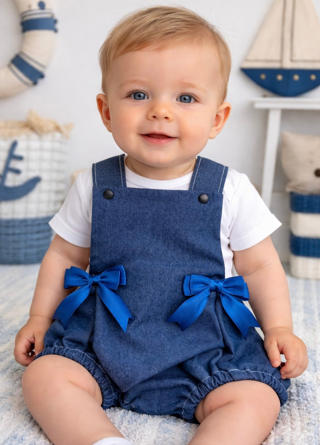 Denim Blue Romper