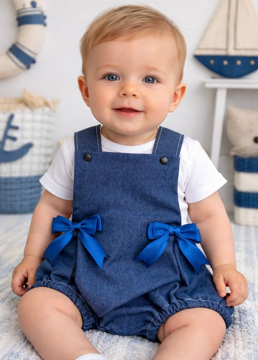 Denim Blue Romper