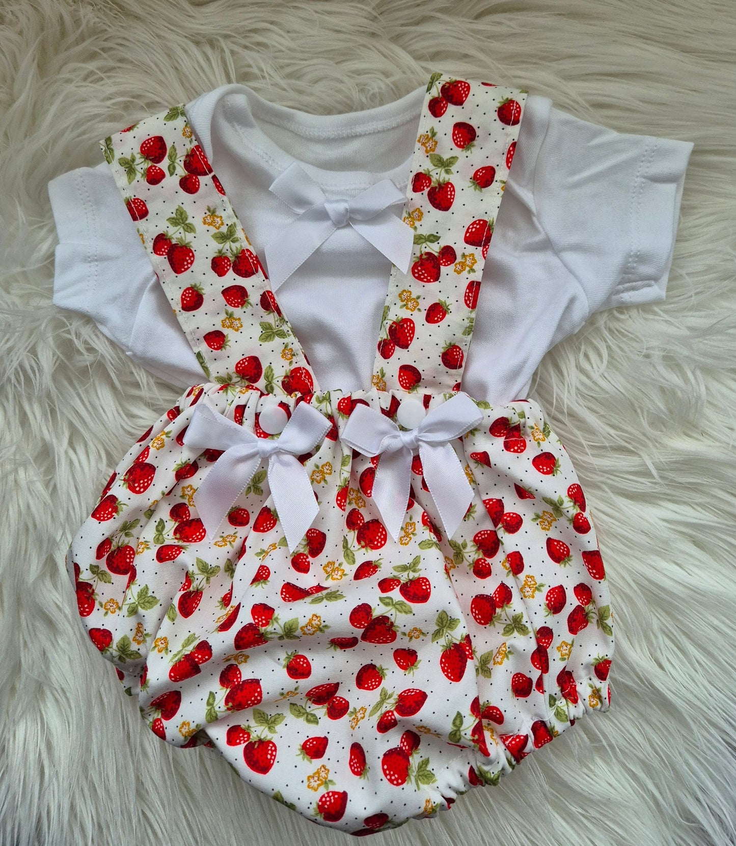 Jam pants set Strawberries HEADBAND NOT INCLUDED