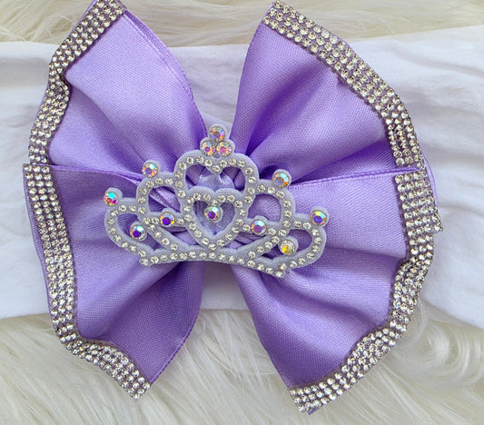 Princess Lilac bow headband
