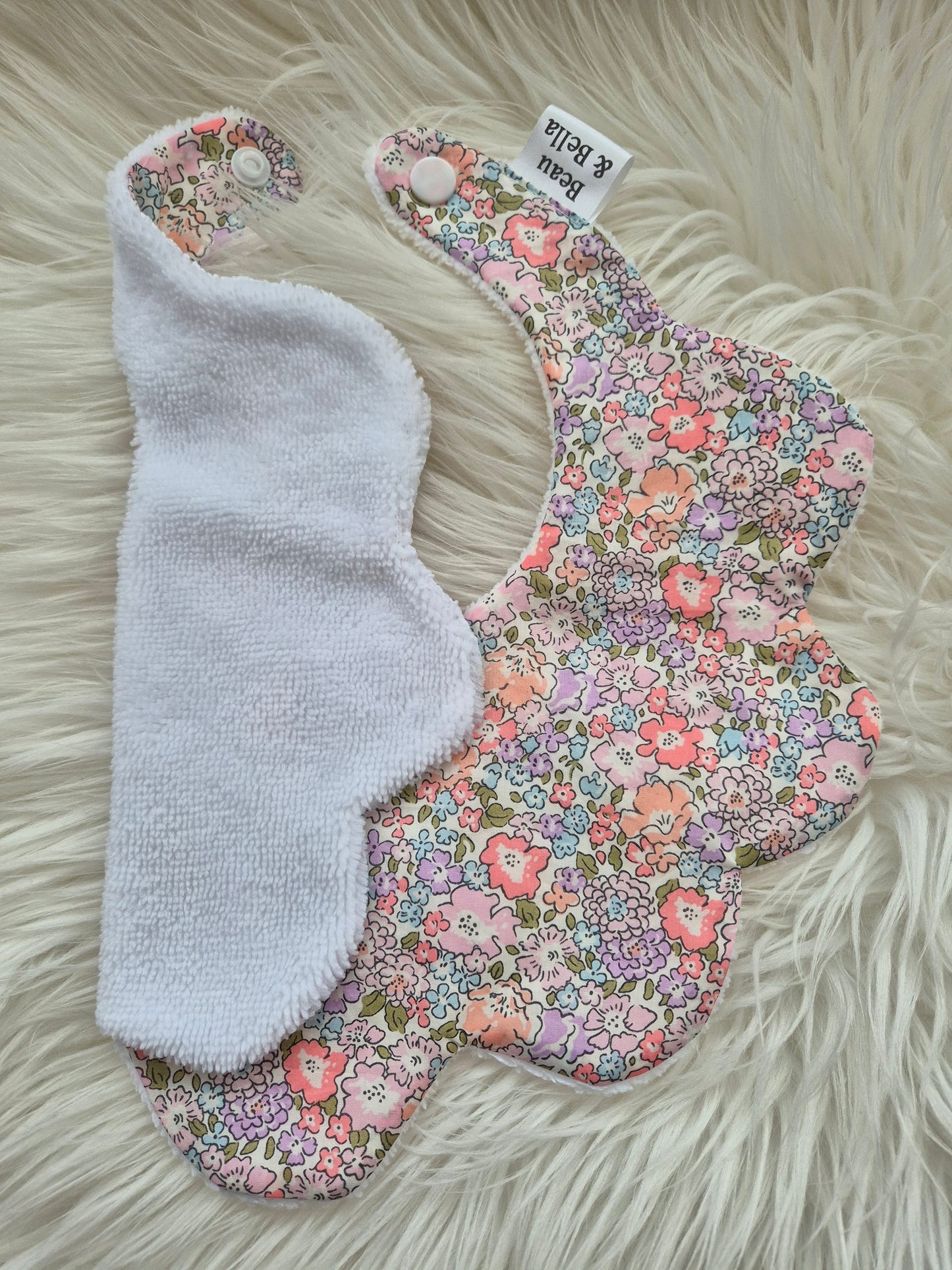Liberty Michelle Pink floral bib