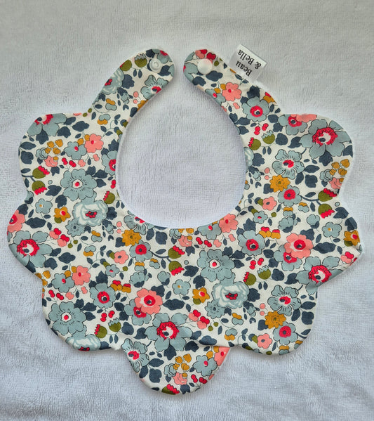 Liberty Betsy Green floral Bib