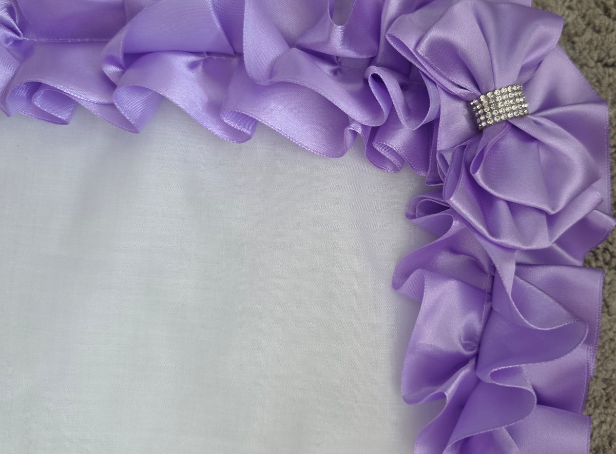 Dolls pram cover and pillow set