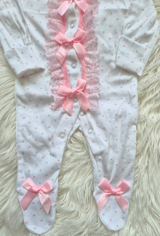 Babygrow Heart print size Newborn