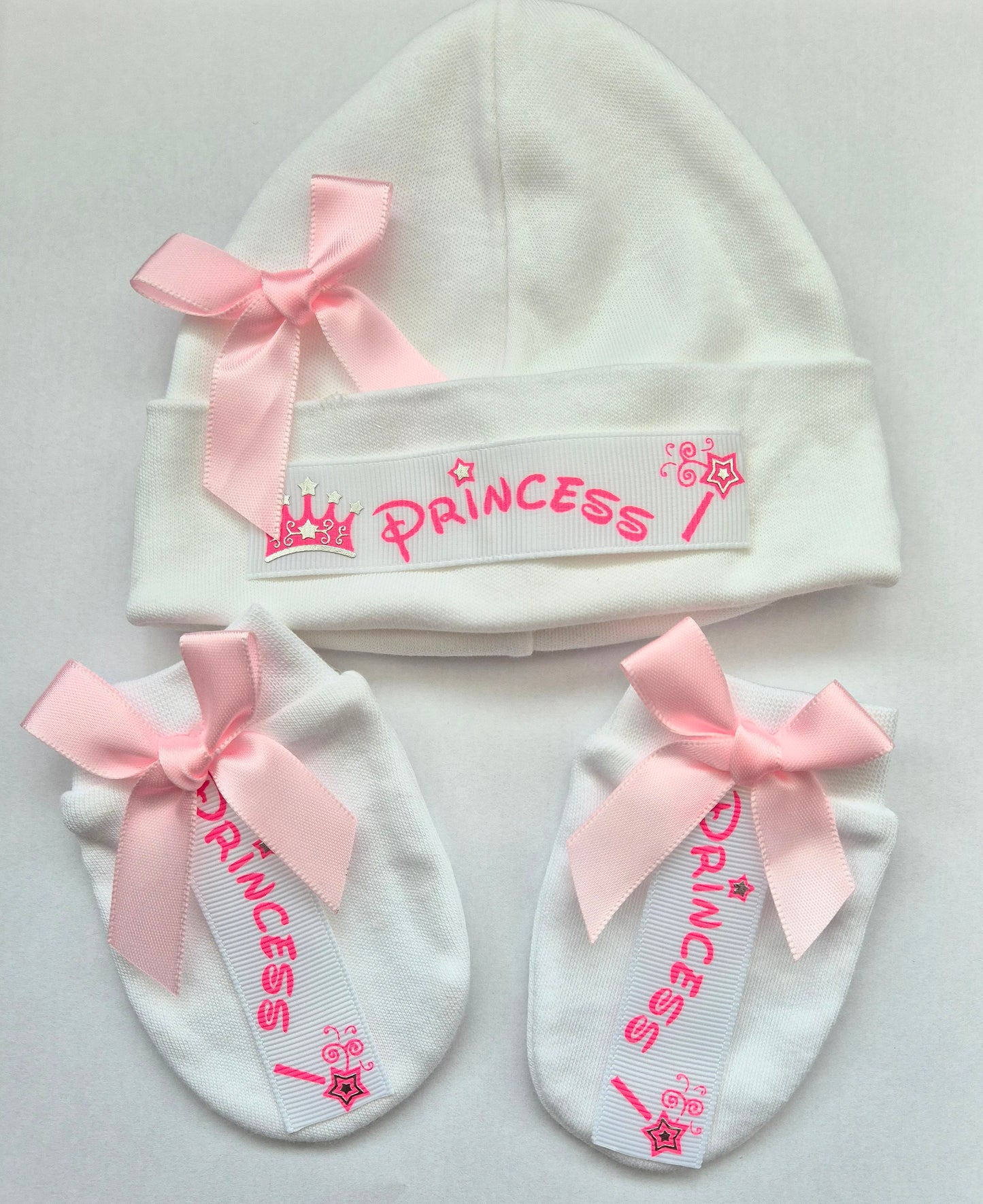 Princess hat and mitts set