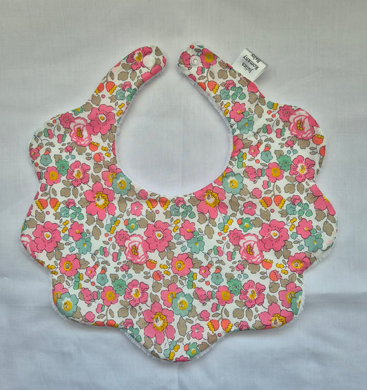 Liberty Tania Lawn fabric bib 0-24 months