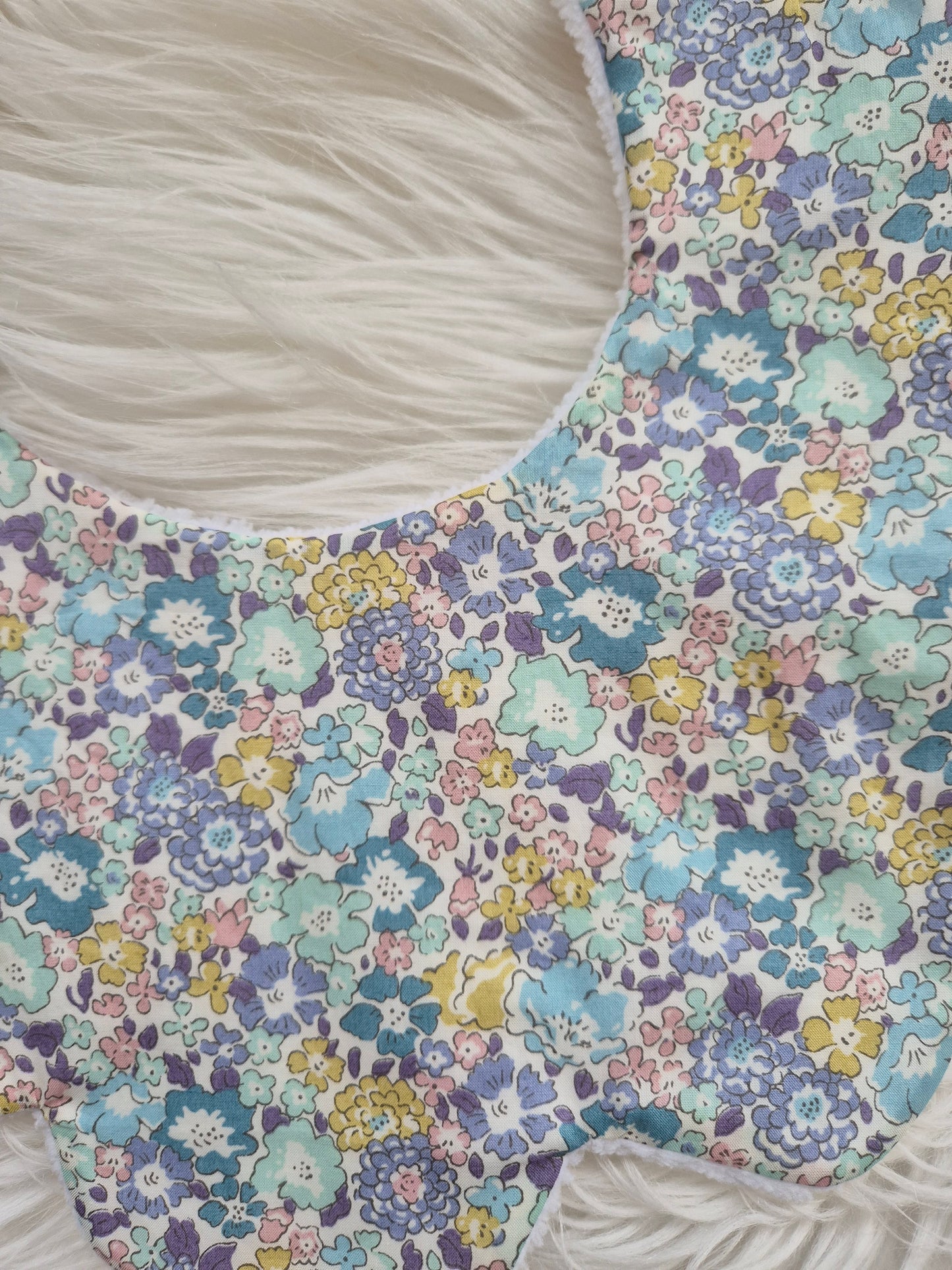 Liberty Michelle Blue floral bib