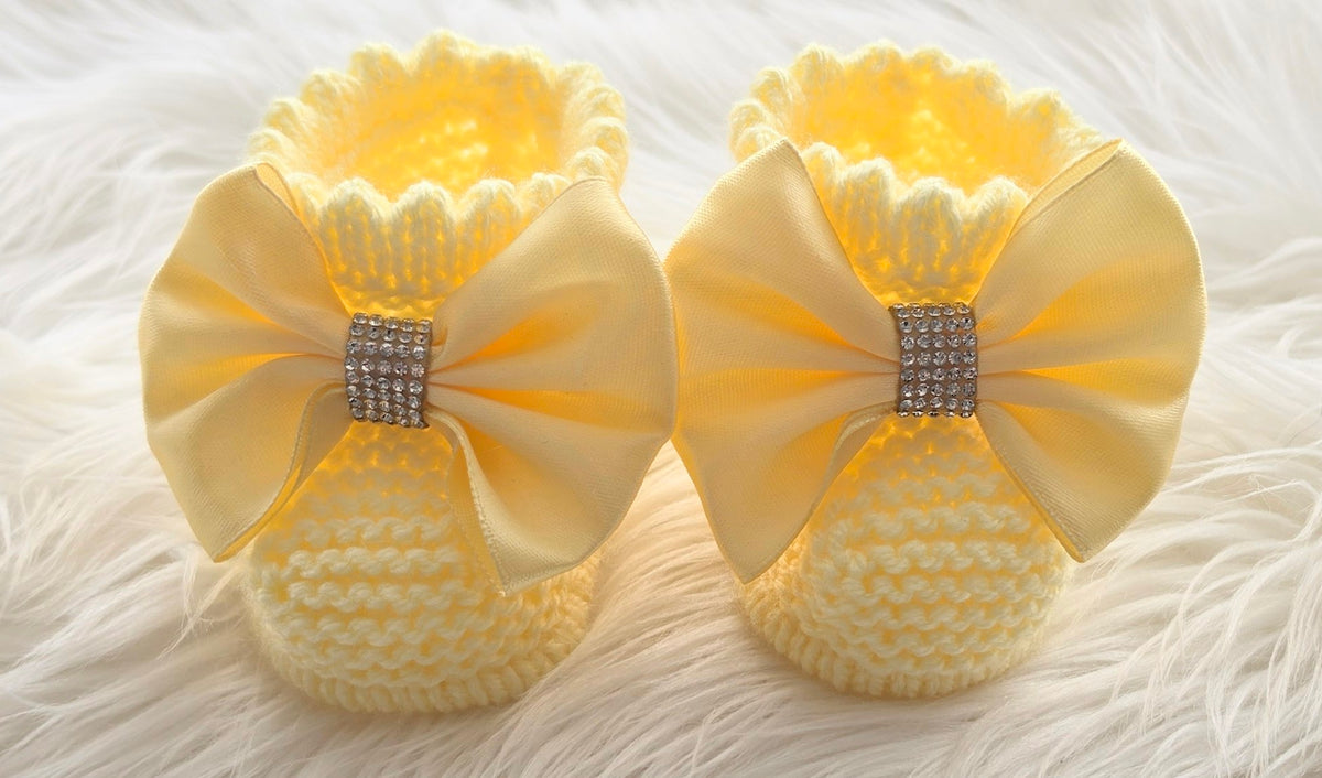 Cardigan hat and booties set