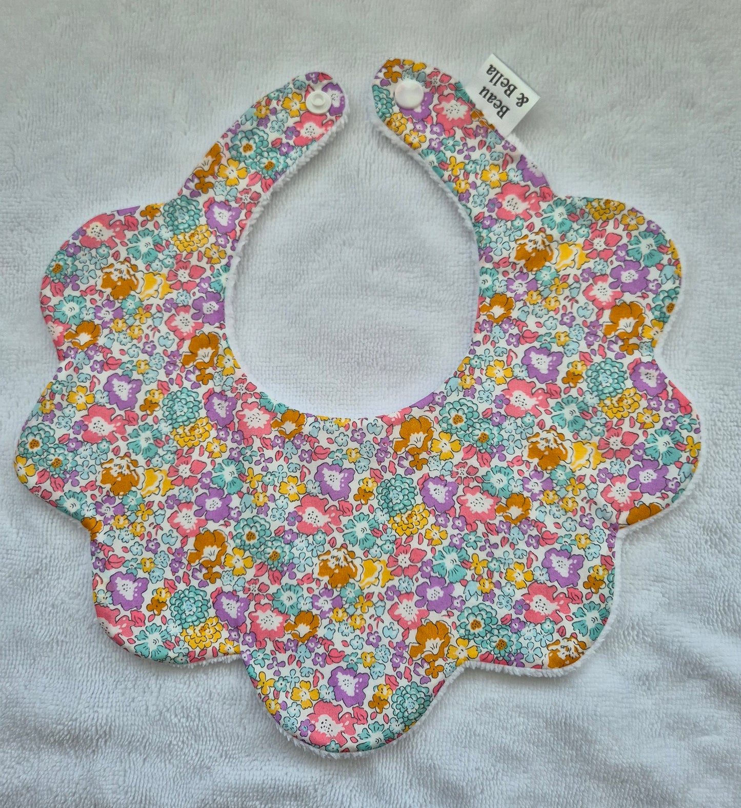 Liberty Michelle Pink floral Bib