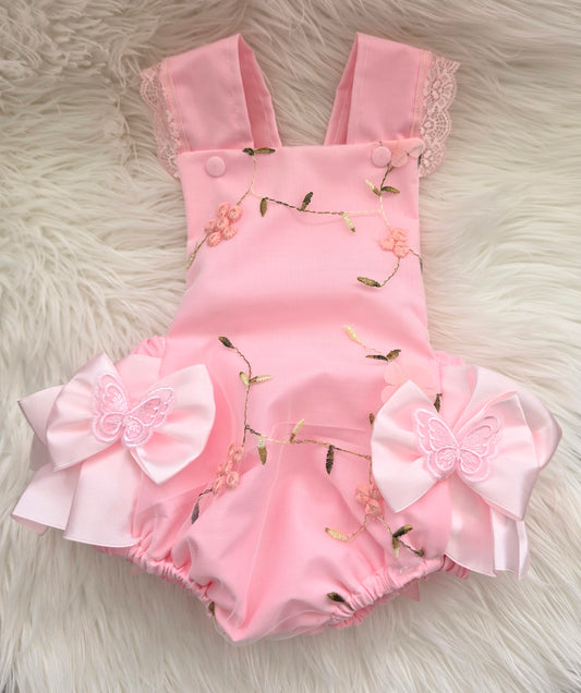Bella Butterfly Pink romper