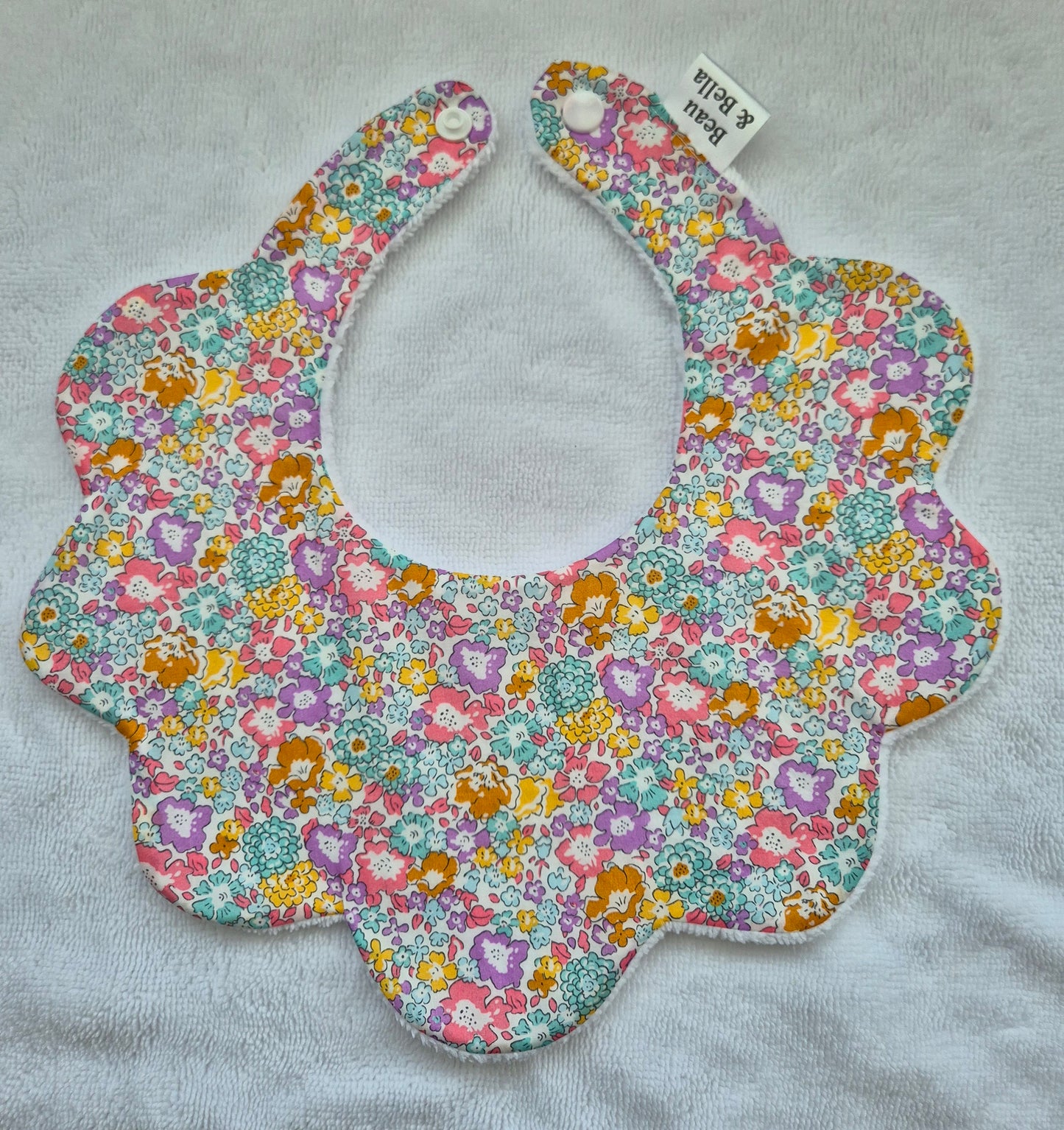 Liberty Michelle Pink floral Bib