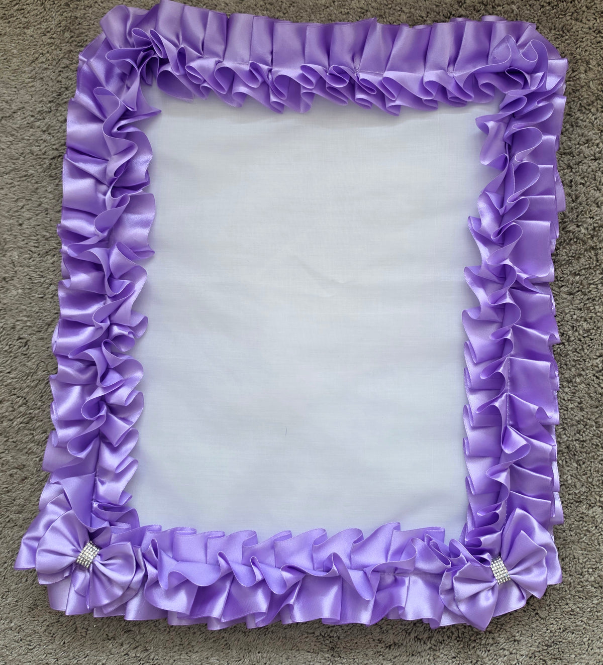 Dolls pram cover and pillow set