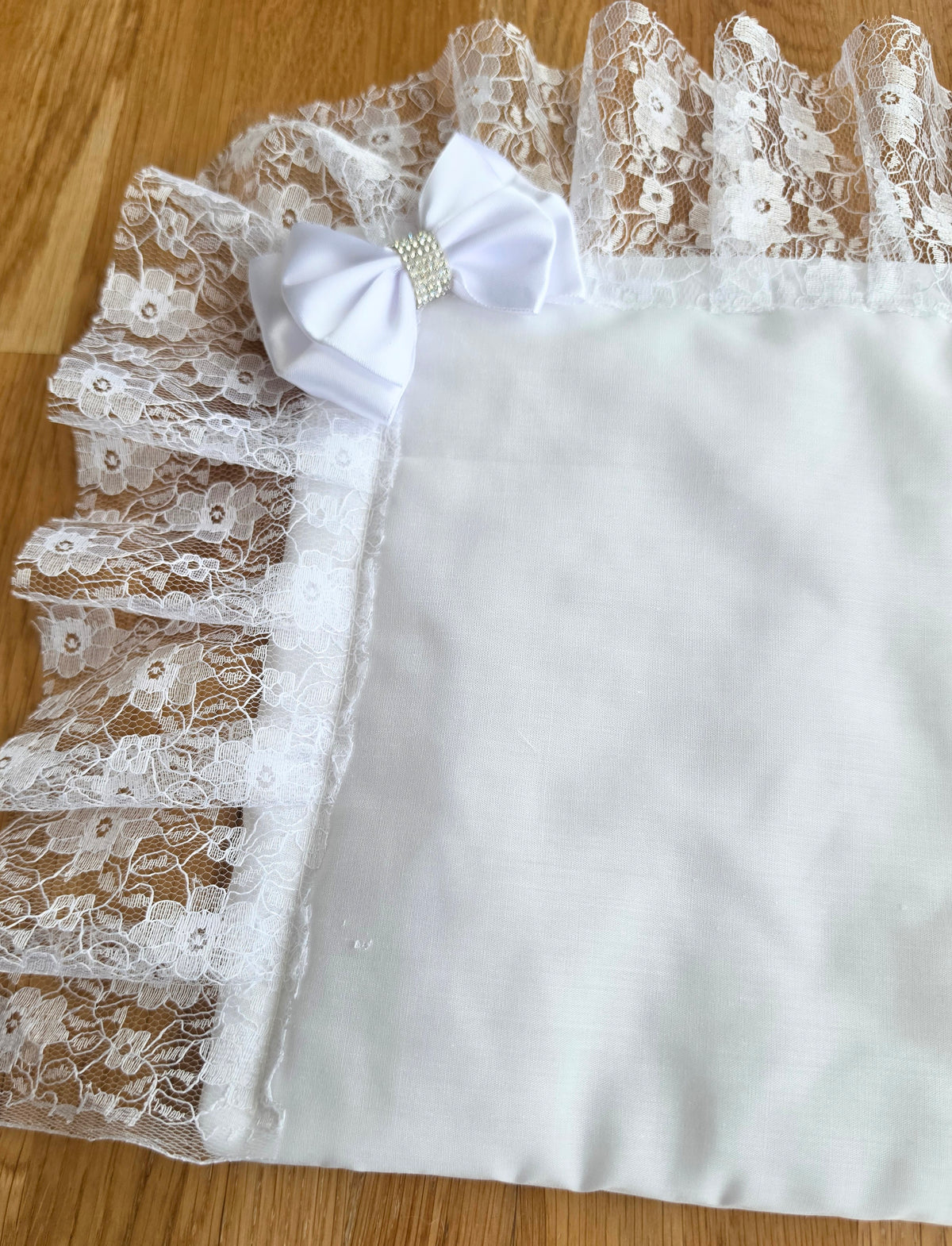 Dolls pram cover and pillow set