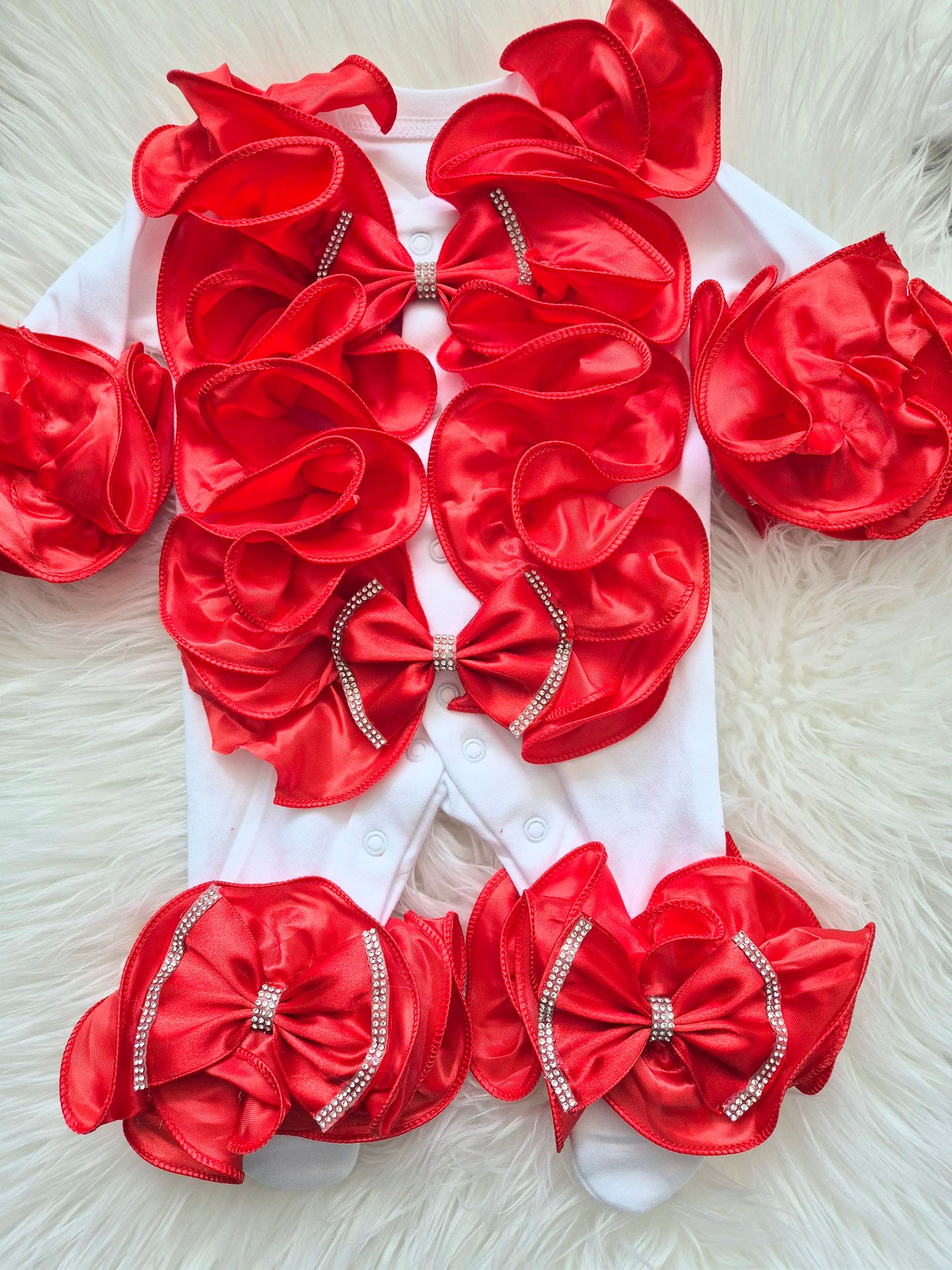 Ruffle front Babygrow