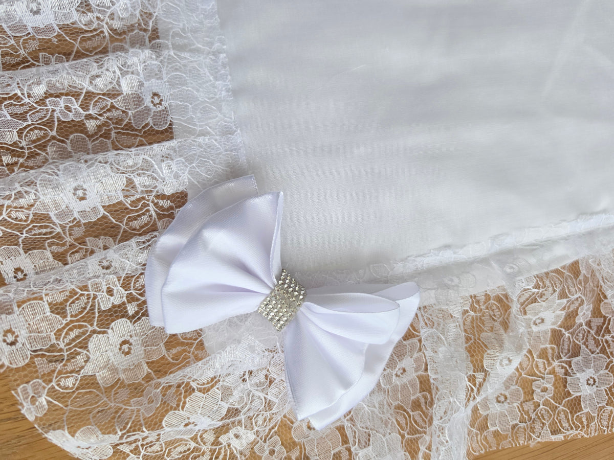 Dolls pram cover and pillow set