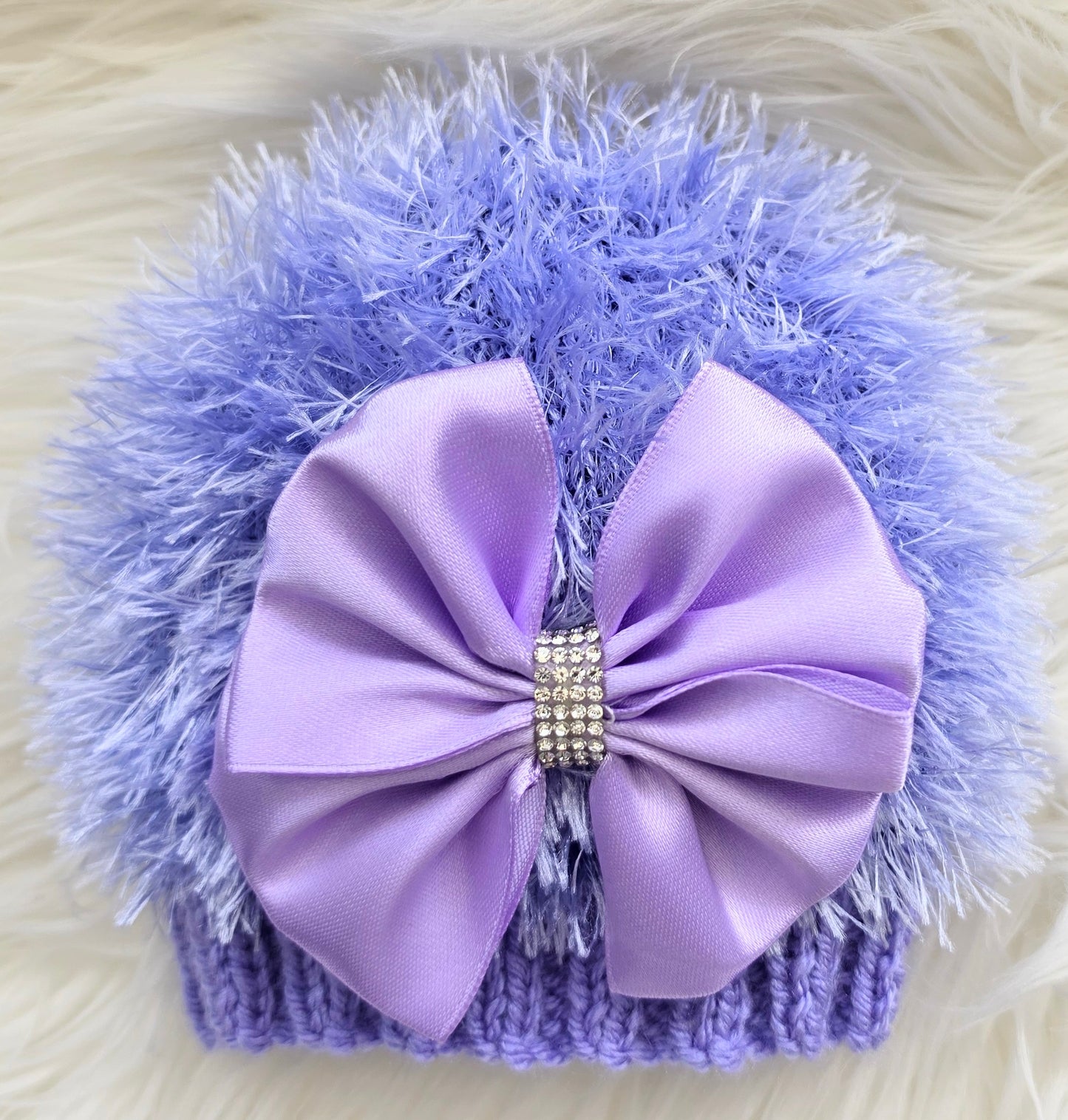 Lilac Furry cardigan set