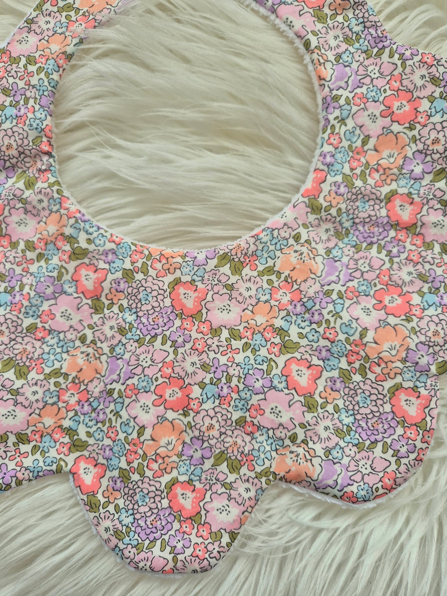 Liberty Michelle Pink floral bib