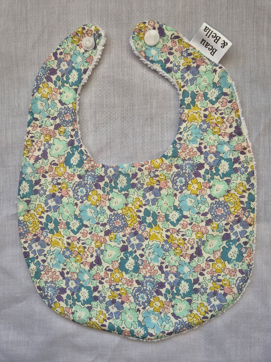Liberty Michelle Blue Floral bib