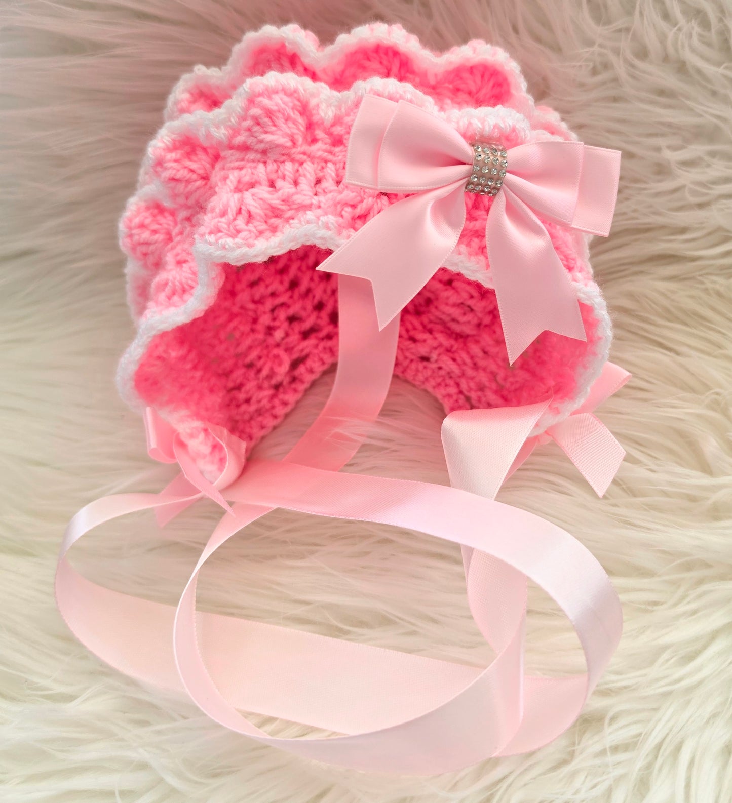 Crochet Cardigan and Bonnet