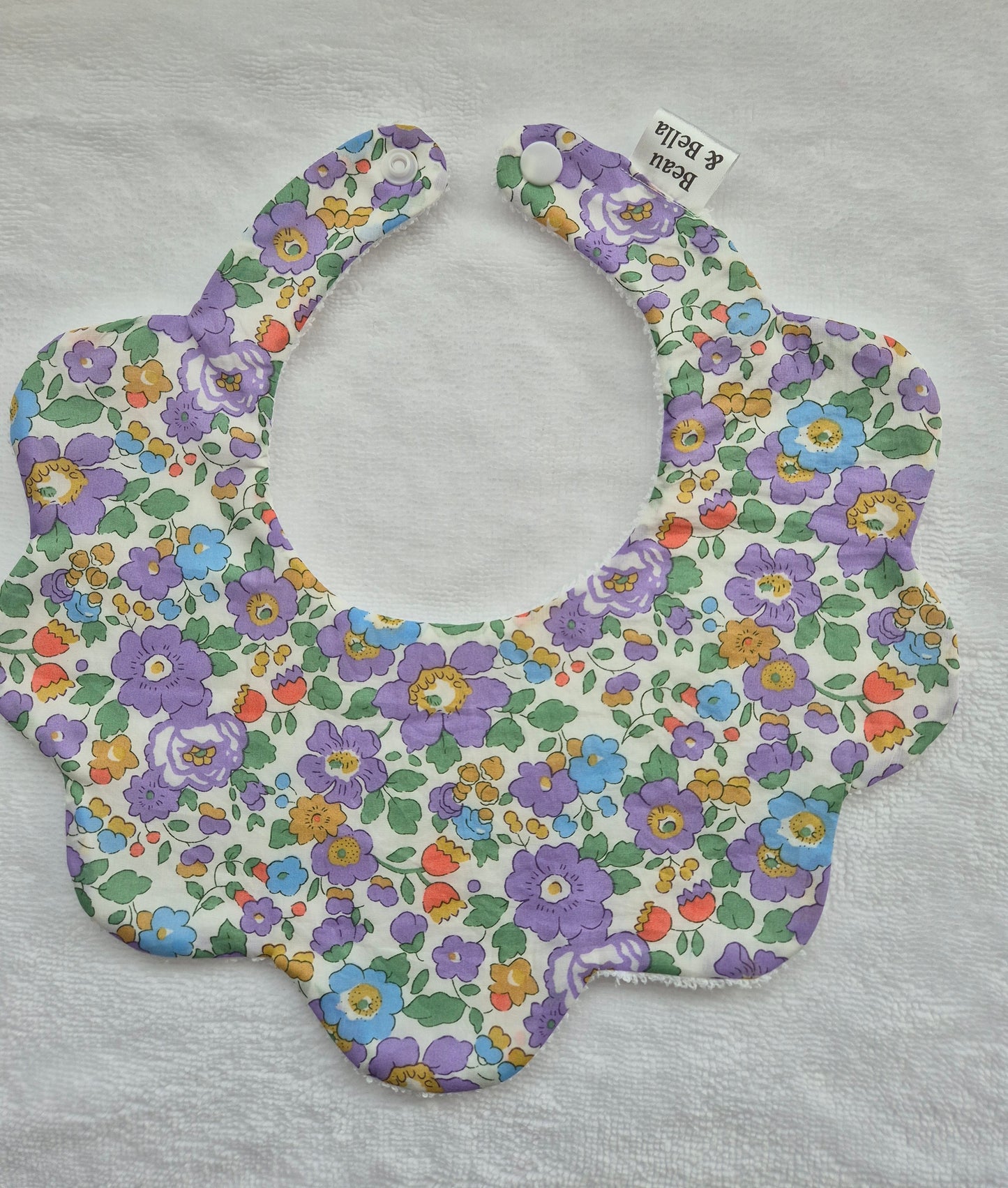 Liberty Betsy Lilac bib 0-36 months