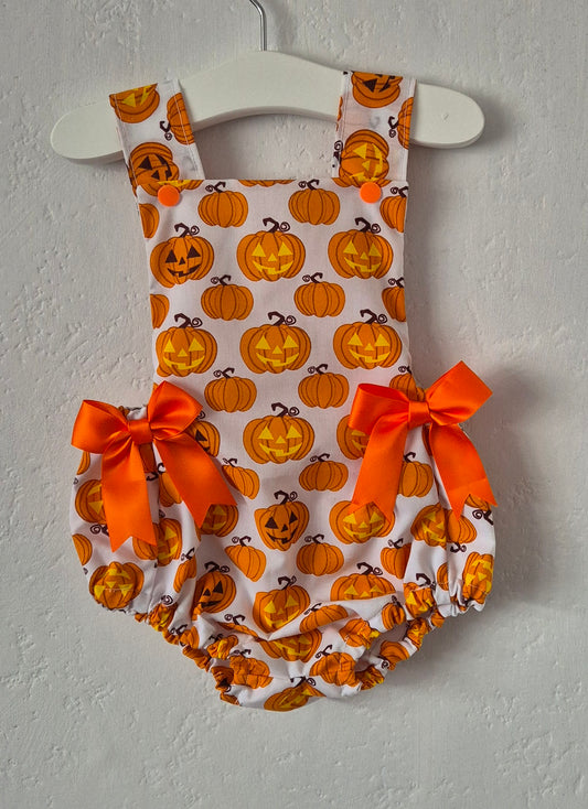 Romper suit Halloween Pumpkin Bows