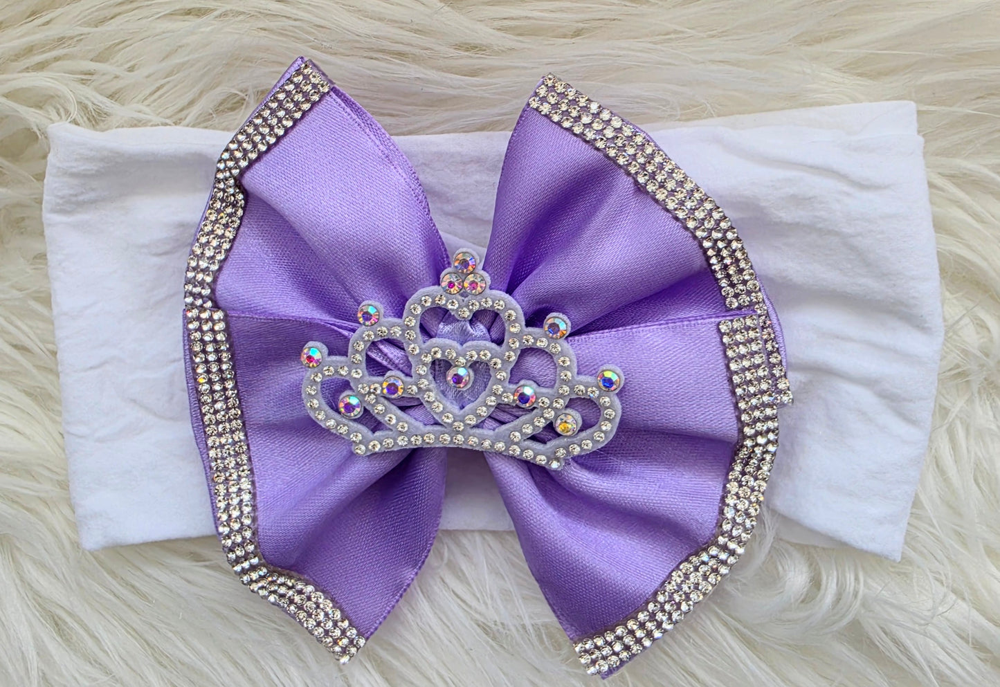 Princess Lilac bow headband