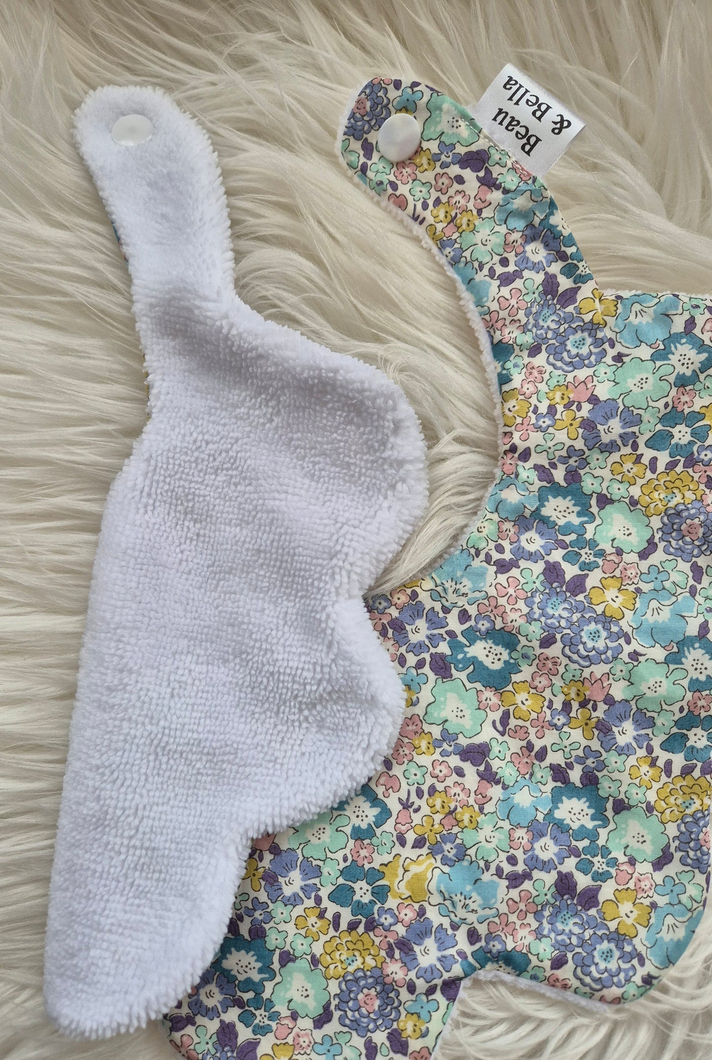 Liberty Michelle Blue floral bib