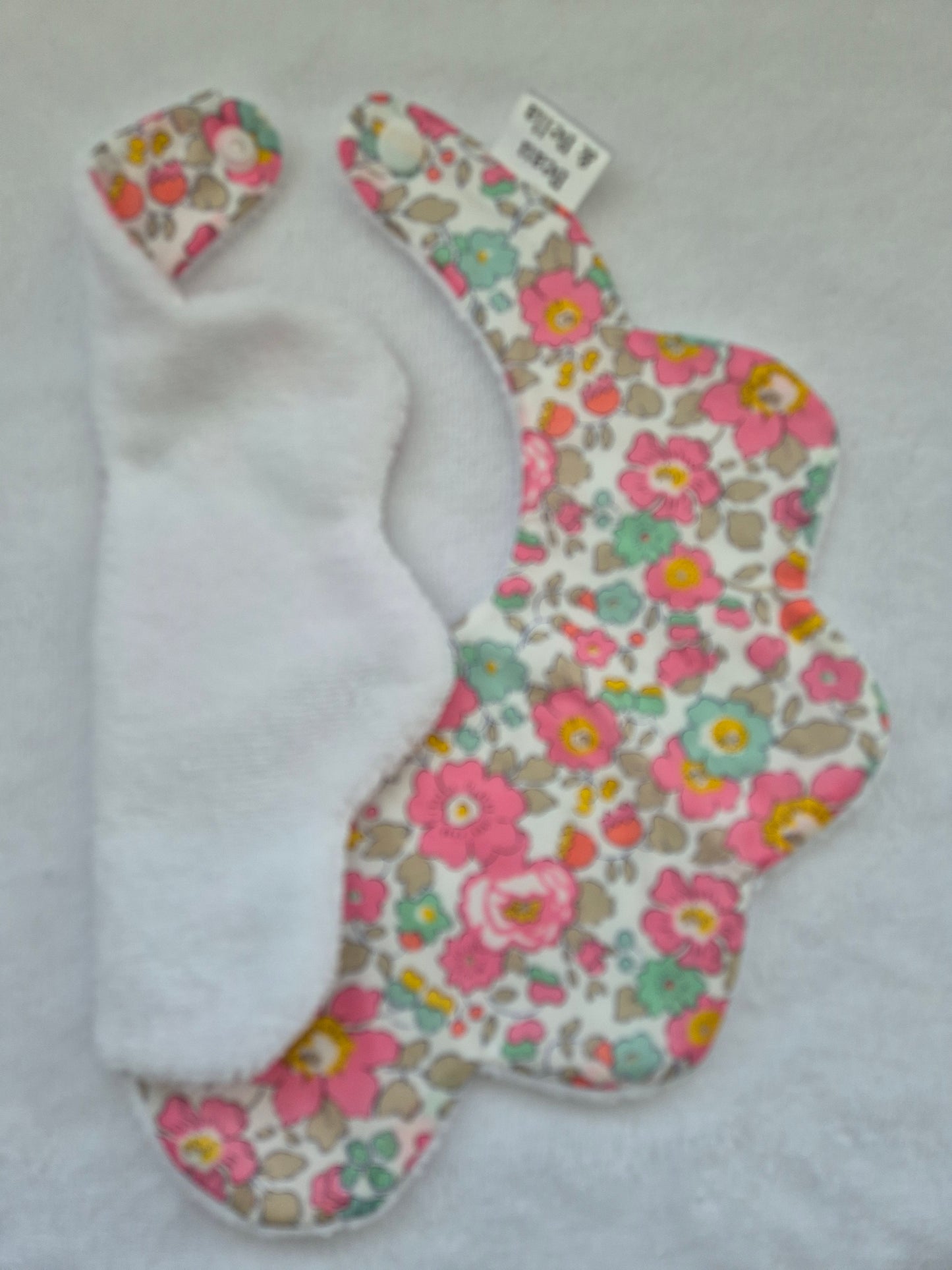 Liberty Betsy Pink Floral Bib