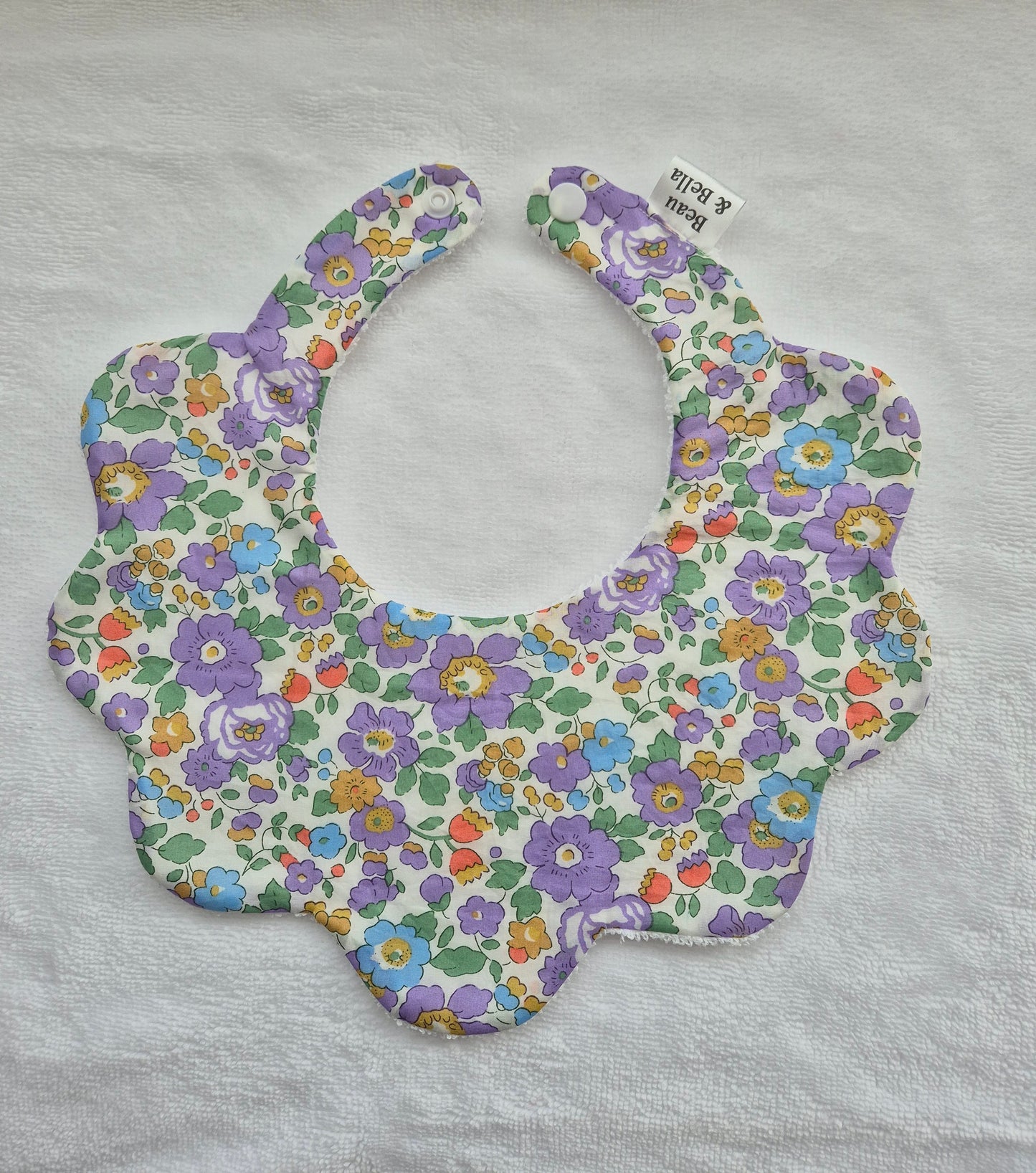 Liberty Betsy Lilac bib 0-36 months