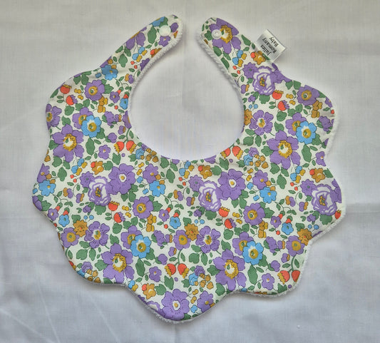 Liberty Tania Lawn fabric bib 0-24 months
